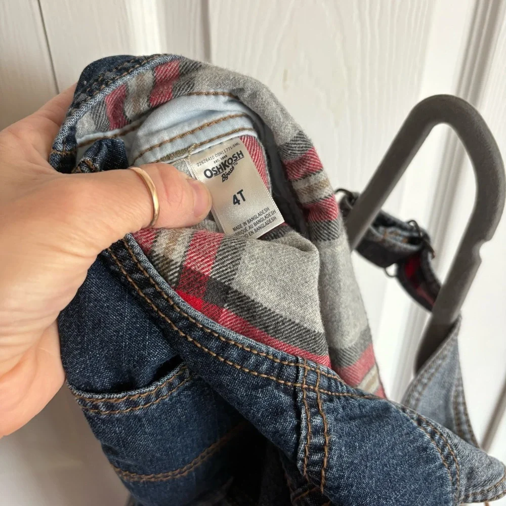 Osh kosh fleece lined overalls
